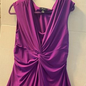 Purple dress, knee length, like new, approx size 14-16 ladies